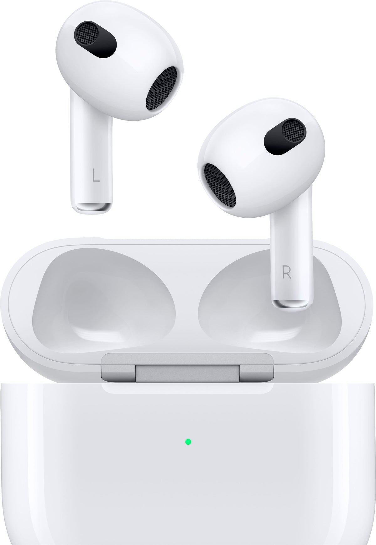 Apple - Refurbished Excellent - AirPods (3rd generation) with Lightning Charging Case - White