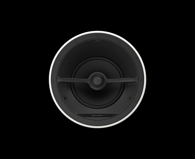 Front. Bowers & Wilkins - CI700 Series In Ceiling 2-way Angled Speaker w/8" midbass (Single Speaker) - Paintable White.