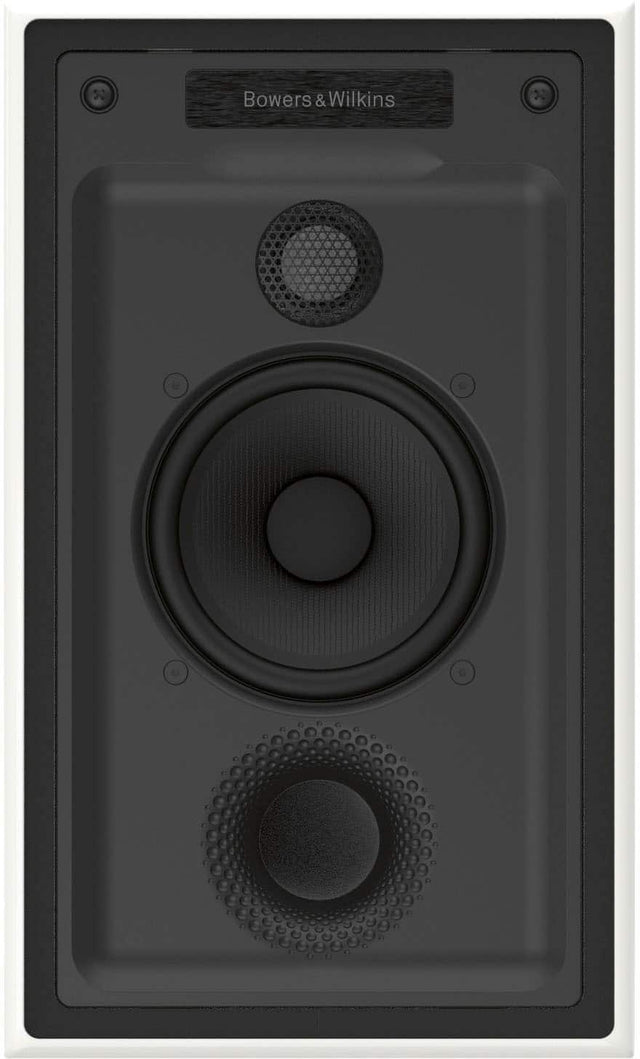 Front. Bowers & Wilkins - CI700 Series In Wall 2-way Speaker w/5" midbass, includes retrofit back box (each) - White.