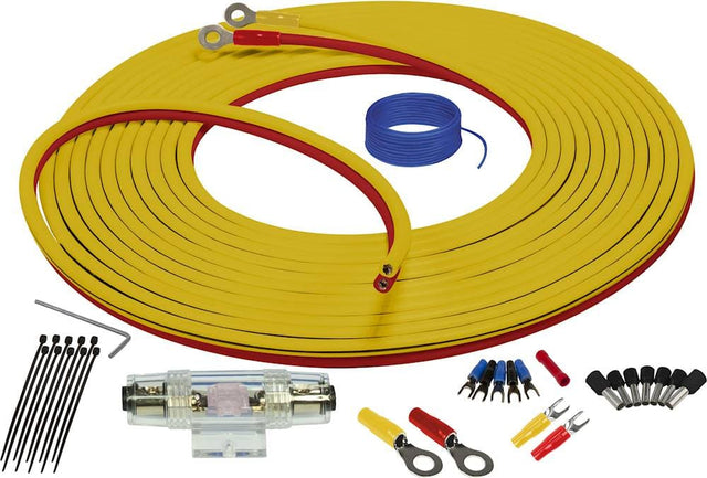 Front. Stinger - 4GA Marine Amplifier Power Installation Kit - Yellow/Red.