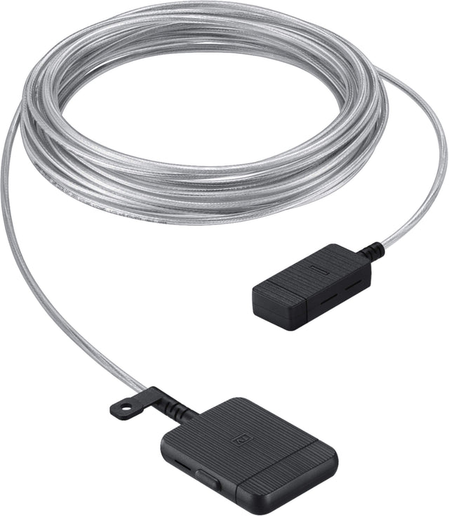 Front. Samsung - One Invisible Connection 49' Fiber-Optic Cable - Transparent.