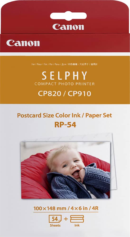 Canon - RP-54 High-Capacity Color Ink/Paper Set