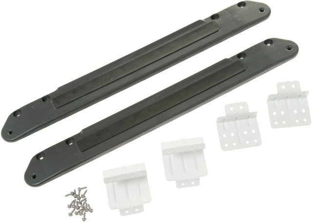 Front. GE - Stack Bracket Kit for Select GE 28" Front-Load Washers and Dryers - Black.
