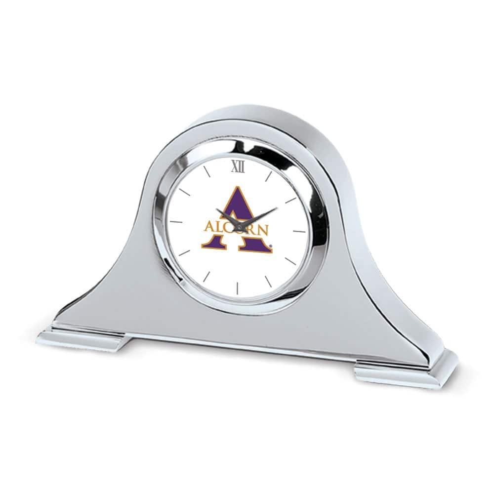 Jardine - Alcorn State Braves Napoleon Desk Clock - Silver