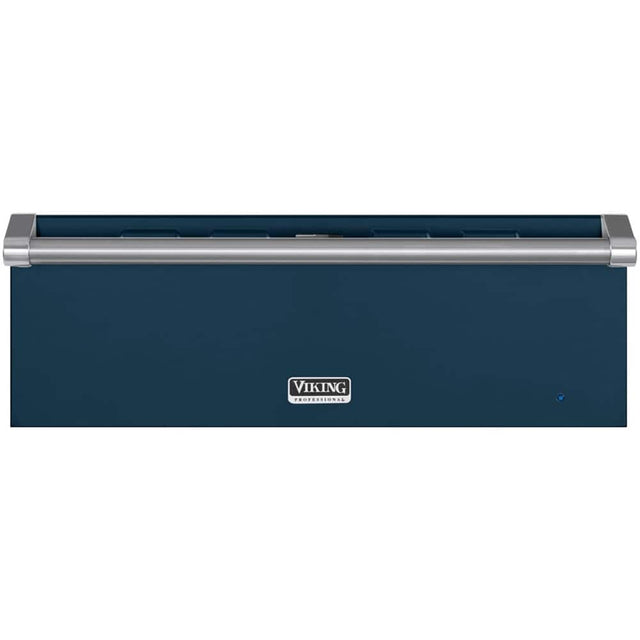 Front. Viking - Professional 5 Series 29" Warming Drawer - Slate Blue.