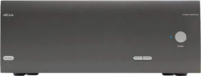 Front. Arcam - PA240 760W 2.0-Ch. Power Amplifier - Gray.