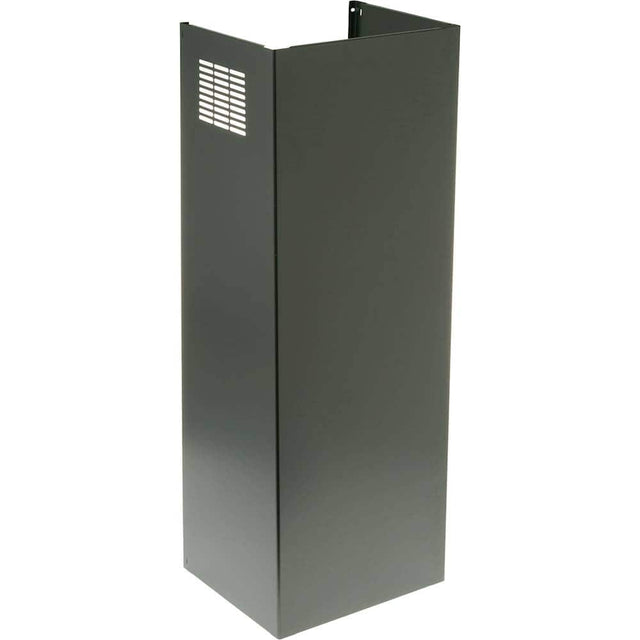 Angle. Café - 10' Duct Cover for Select Café Series Vent Hoods - Matte Black.
