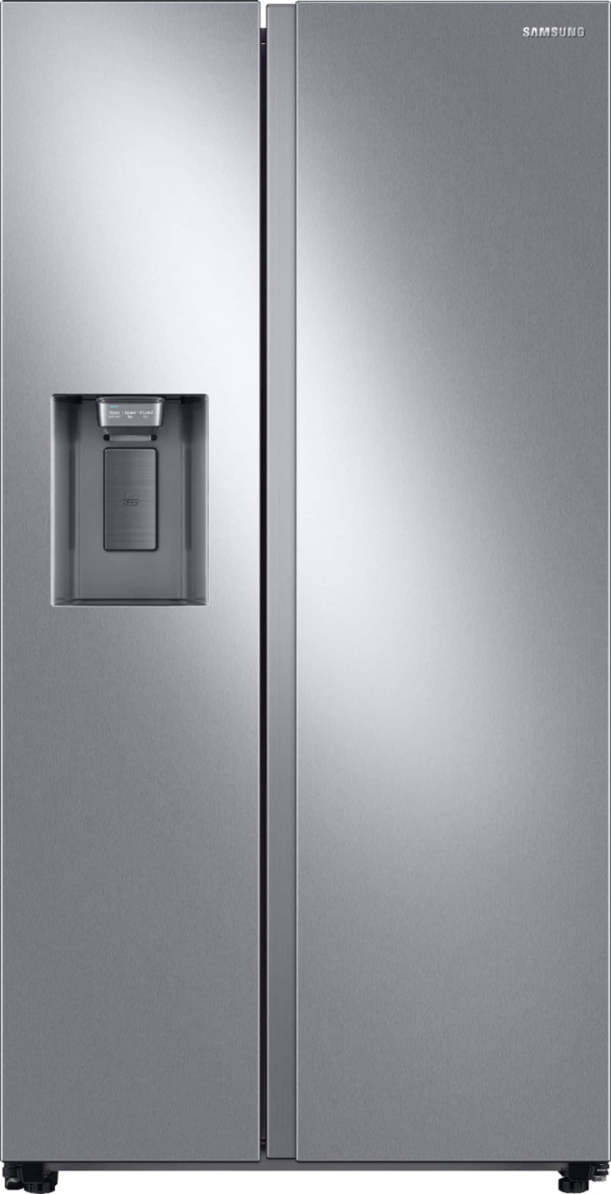 Samsung - 36 in. Wide 27.4 cu. ft. Side-by-Side Refrigerator with Large Capacity - Stainless Steel