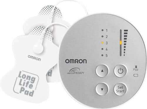 Front. Omron - Pocket Pain Pro TENS Unit - White.
