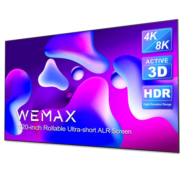 4K 8K  
ACTIVE 3D  
HDR High-Dynamic Range  

WEMAX  
120-inch Rollable Ultra-short ALR Screen