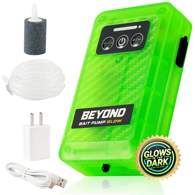 BEYOND PUMP GLOW  
BAIT PUMP GLOW  
GLOWS IN THE DARK
