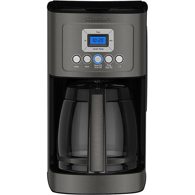 Front. Cuisinart - 14-Cup Coffee Maker with Water Filtration - Black Stainless Steel.