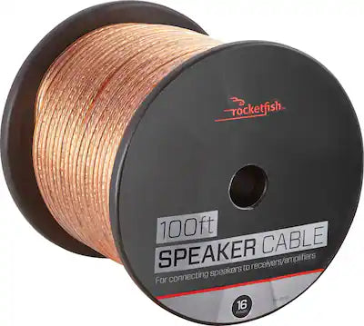 Rocketfish™ - 100' 16 Gauge Pure Copper Speaker Wire