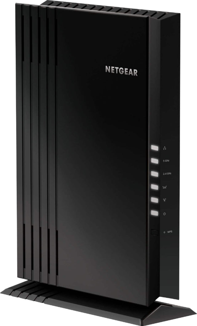 Front. NETGEAR - EAX20 AX1800 Wi-Fi 6 Mesh Desktop Range Extender and Signal Booster.