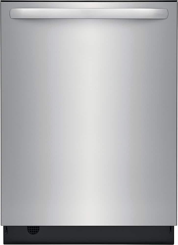 Frigidaire - 24" Top Control Built-In Stainless Steel Tub Dishwasher with 3rd Rack, EvenDry System, 49 dBA - Stainless Steel