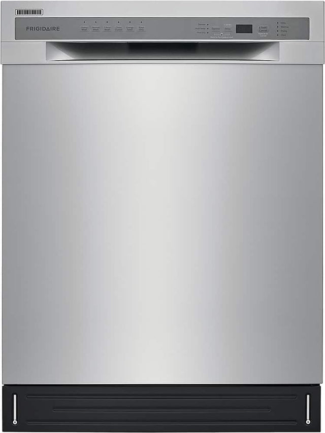 Front. Frigidaire - 24" Compact Front Control Built-In Dishwasher with Stainless Steel Tub, 52 dBA - Stainless Steel.