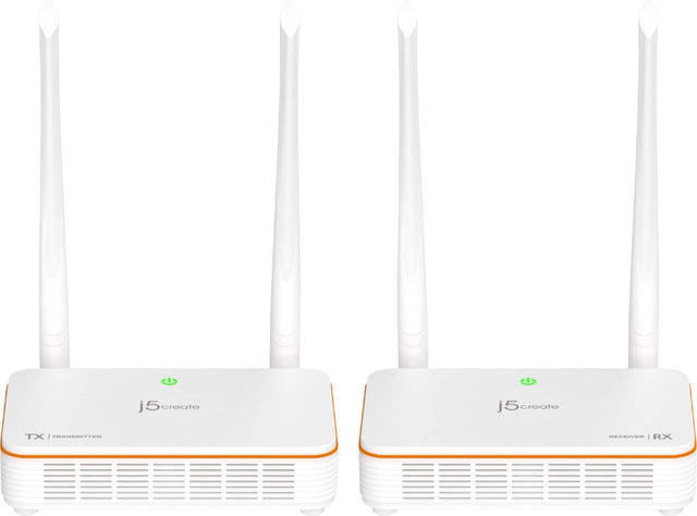 Front. j5create - Wireless Display HDMI Extender - White.