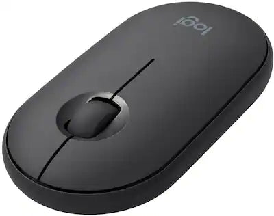 Logitech - Pebble i345 Bluetooth Optical Ambidextrous Mouse for iPad