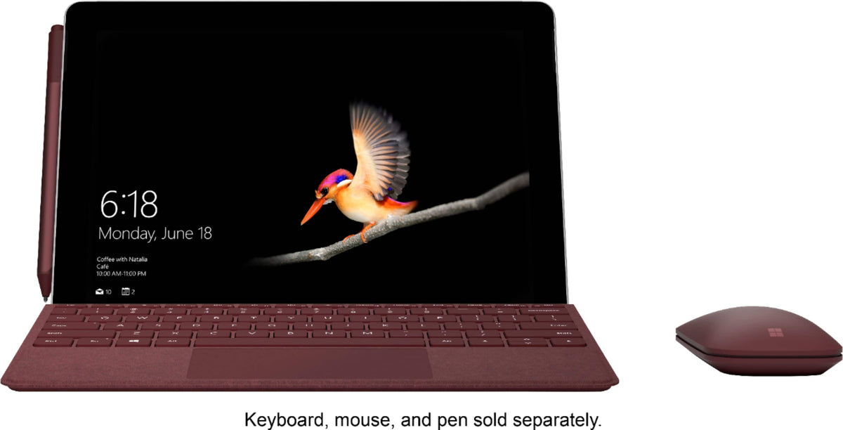 Microsoft - Geek Squad Certified Refurbished Surface Go - 10" Touch-Screen - Intel Pentium - 8GB Memory - 128GB SSD - Wi-Fi + 4G LTE - Silver (Unlocked)