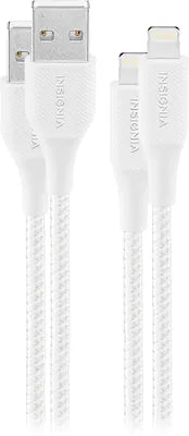 Insignia™ - 6' Lightning to USB Charge-and-Sync Cable (2 Pack)