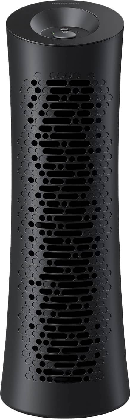 Angle. Honeywell - HEPA Tower Air Purifier for Medium/Large Rooms - Black.