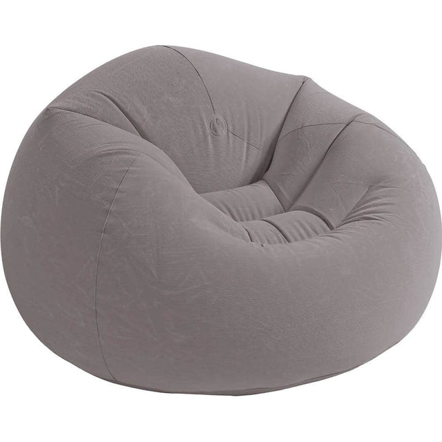 Angle. Intex - Beanless Bag Chair - Gray.