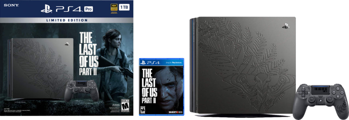 PlayStation 4 Pro 1TB Limited Edition The Last of Us Part ll Console Bundle