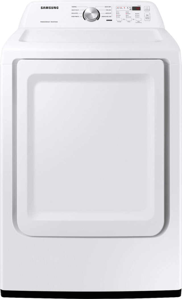 Front. Samsung - 7.2 Cu. Ft. Gas Dryer with Sensor Dry - White.