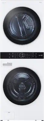 LG - 4.5 Cu. Ft. HE Smart Front Load Washer and 7.4 Cu. Ft. Electric Dryer WashTower with Steam and Built-In Intelligence