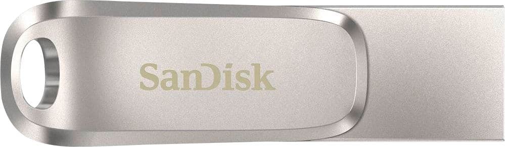 SANDISK - Ultra Dual Drive Luxe 256GB USB 3.1, USB Type-C Flash Drive - Silver
