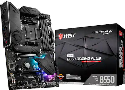 MSI - B550 GAMING PLUS (Socket AM4) AMD B550 ATX DDR4 Motherboard