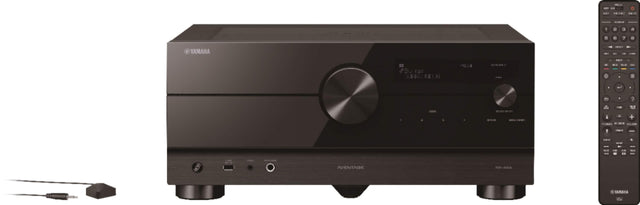 Front. Yamaha - AVENTAGE RX-A6A 150W 9.2-Channel AV Receiver with 8K HDMI and MusicCast - Black.
