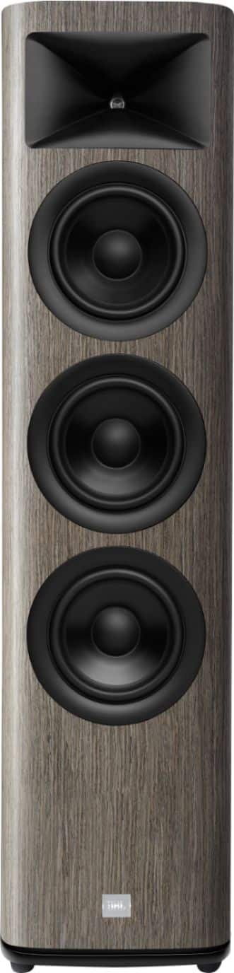 Front. JBL - HDI3600 Triple 6.5-inch 2-1/2 way Floorstanding Loudspeaker with 1" compression tweeter - Gray Oak Finish.