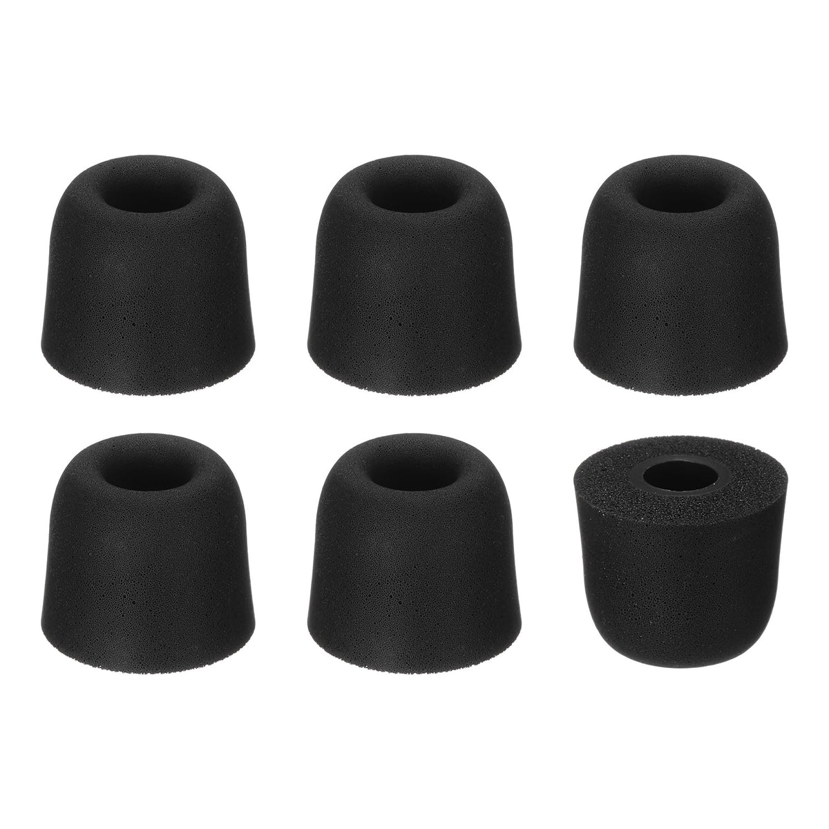 Unique Bargains - Memory Foam Earbud Tips (4.5mm/0.18"), 6pcs/3Pairs - Medium, Noise Isolation, Comfort & Secure Fit for Earphones - Black