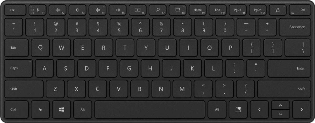 Microsoft - Designer Compact Wireless Keyboard - Matte Black