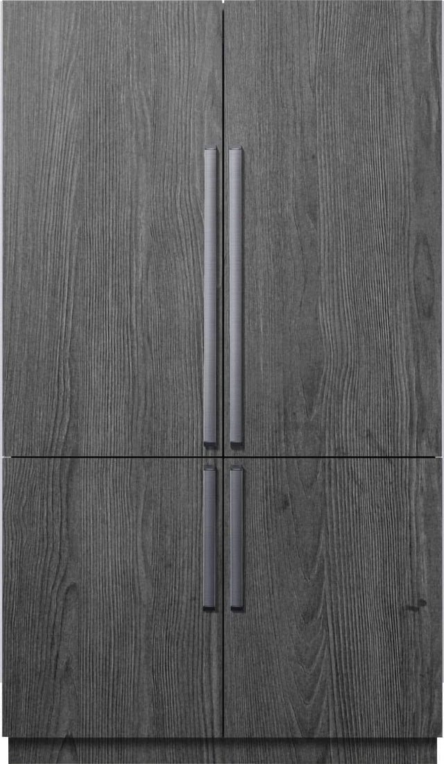 Front. Dacor - 23.5 Cu Ft 4-Door Flex French Door Built In Refrigerator with FreshZone Drawer and Precise Cooling - Custom Panel Ready.