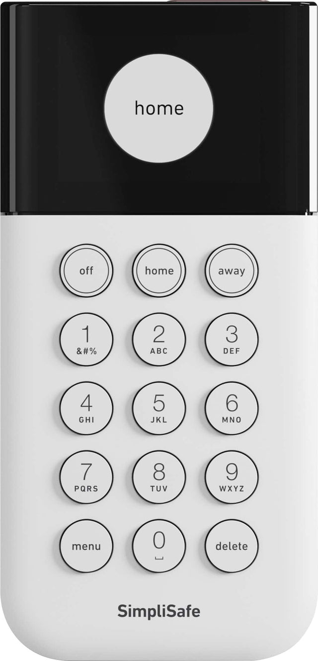 Front. SimpliSafe - Keypad - White.