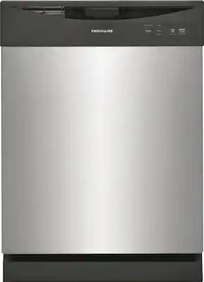Frigidaire - 24" Front Control Built-In Dishwasher with Energy Saver Dry, 62dba