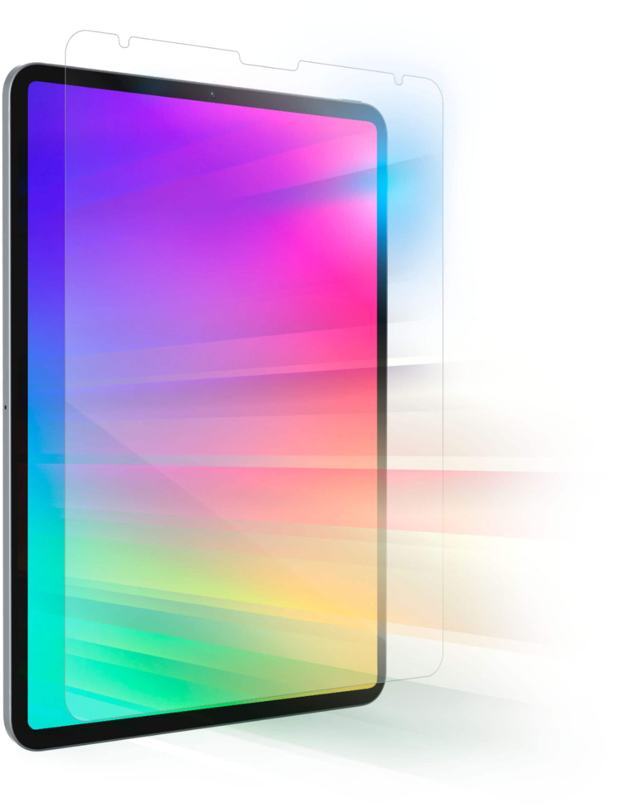 ZAGG - InvisibleShield Glass Elite VisionGuard+ Blue Light Screen Protector for Apple iPad Pro 11" Gen 4-1, Air 10.9" Gen 5, 4 - Clear