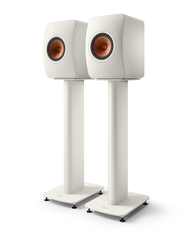 Front. KEF - S2 Floor Stand Pair - White.