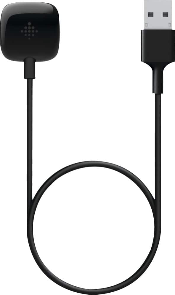 Google - Fitbit Sense & Versa Charging Cable - Black