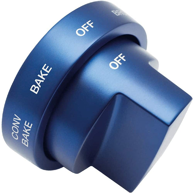 Front. Thermador - Knob Kit for 60" Grand Range - Metallic Blue.