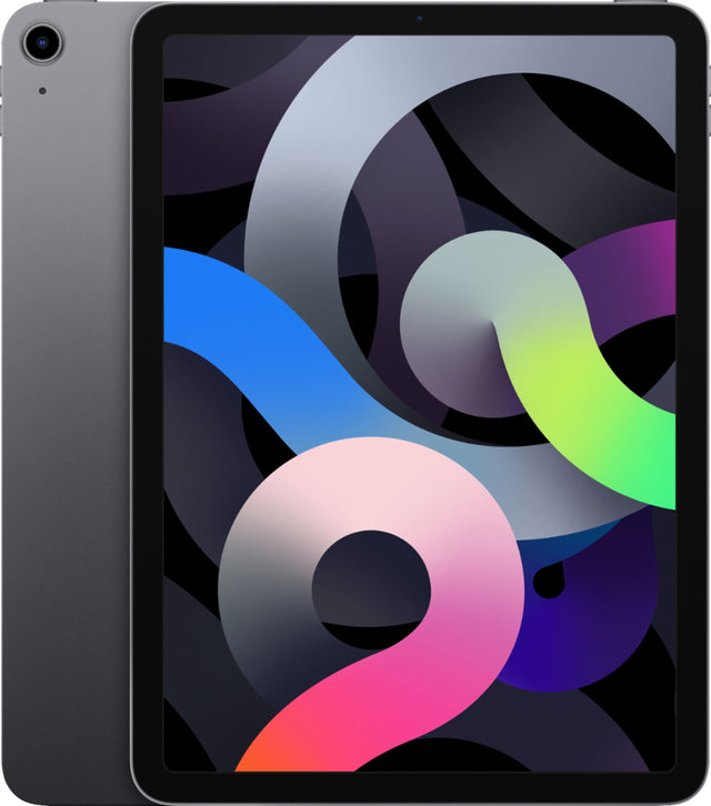 Front. Apple - Geek Squad Certified Refurbished iPad Air with Wi-Fi - 256GB - Space Gray.