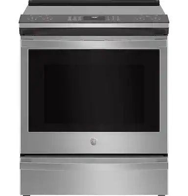 GE Profile - 30 in. Wide 5 Elements 5.3 Cu. Ft. Slide-In Electric Induction True Convection Range with No Preheat Air Fry and Wi-Fi