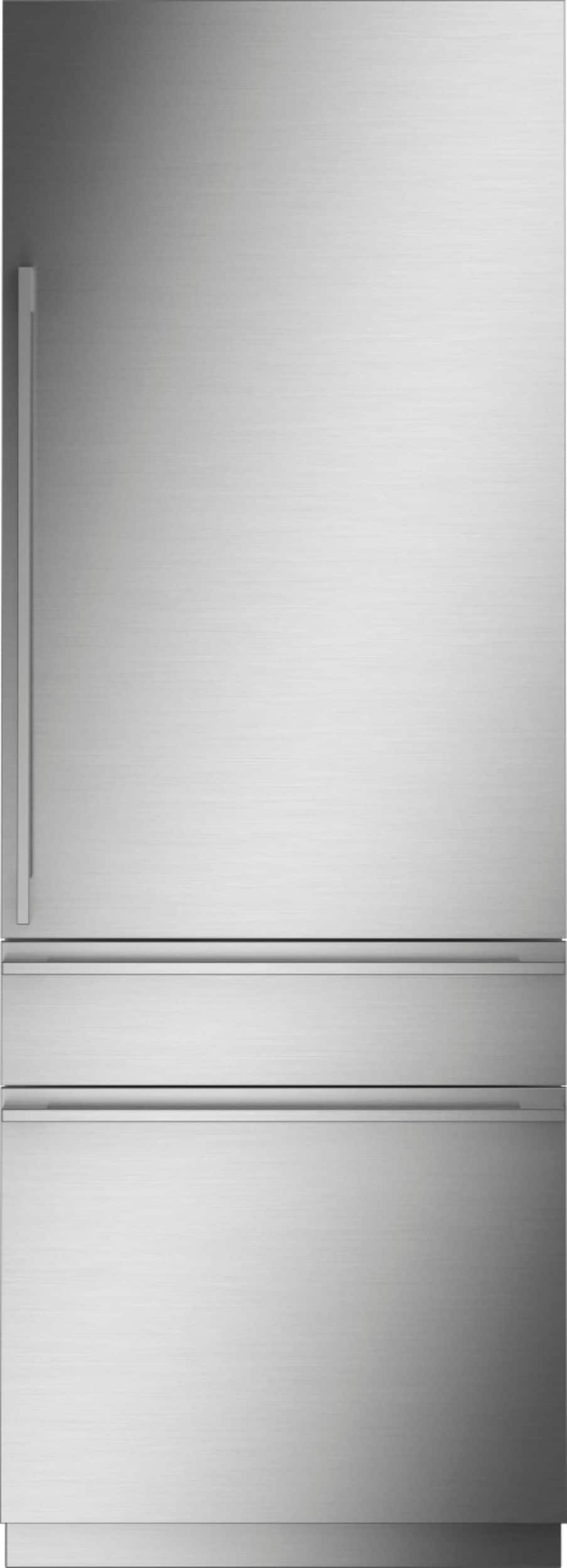 Monogram - 30 in. Wide 14.5 Cu. Ft. Bottom Freezer Built-In Refrigerator with Dual Refrigeration System - Custom Panel Ready