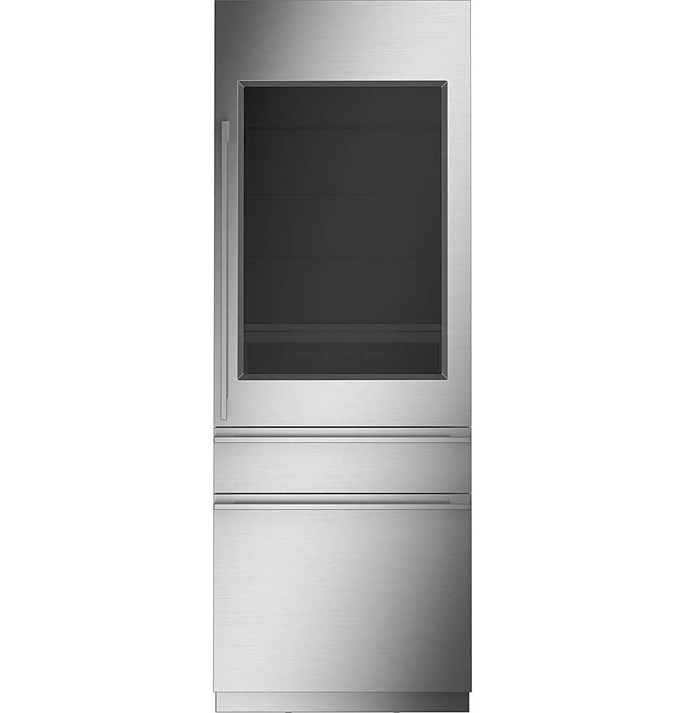 Monogram - 30 in. Wide 14.6 Cu. Ft. Bottom Freezer Built-In Refrigerator with Dual Refrigeration System - Custom Panel Ready