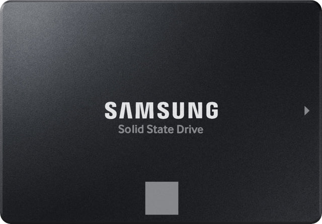 Front. Samsung - 870 EVO  2TB Internal SSD SATA - Black.