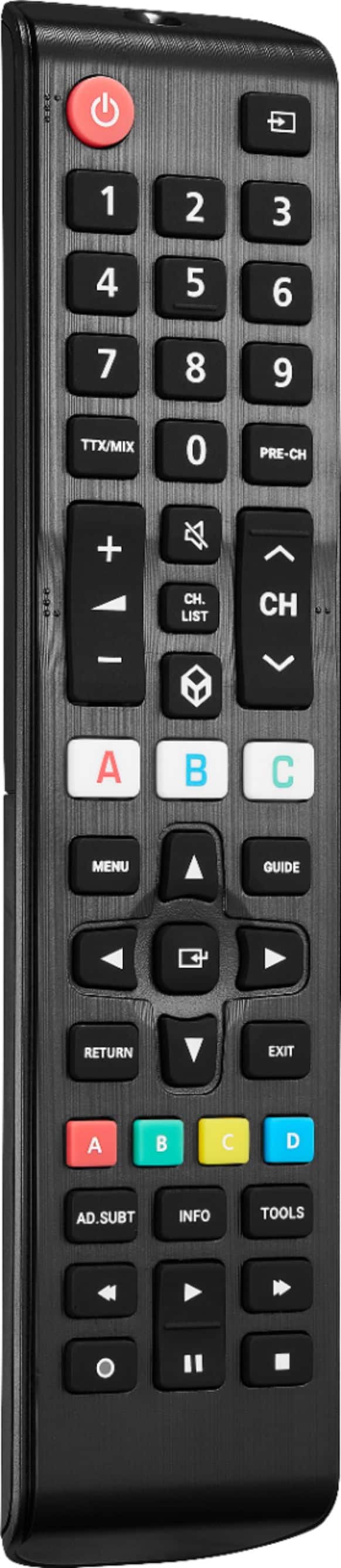 Angle. Insignia™ - Replacement Remote for Samsung TVs - Black.