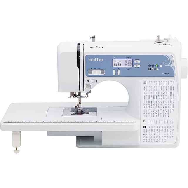 Front. Brother - XR9550 Computerized Sewing and Quilting Machine with LCD Wide Table 8 Sewing Feet.