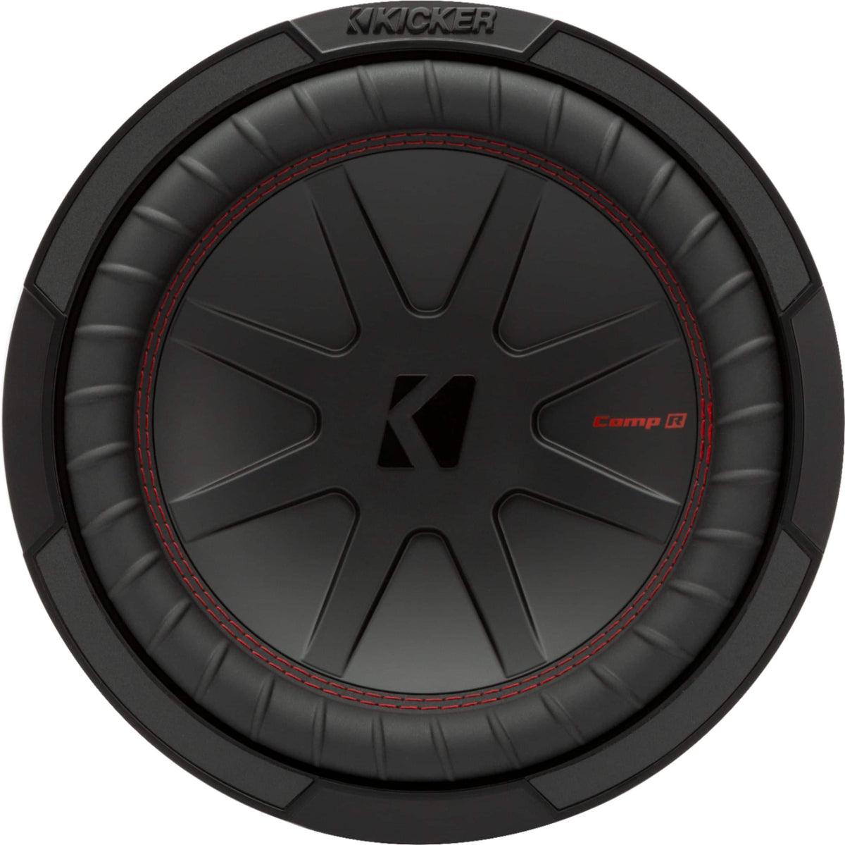 KICKER - CompR 10" Dual-Voice-Coil 2-Ohm Subwoofer - Black